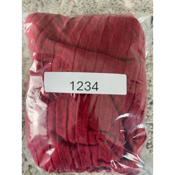 A.N.A Size XL Mock Neck Ribbed Cotton Blend Sweater Red Pullover Casual - Picture 9 of 9